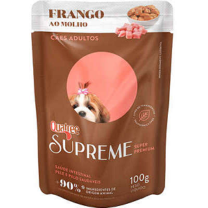 Sachê Quatree Supreme Cães Adultos Frango 100G
