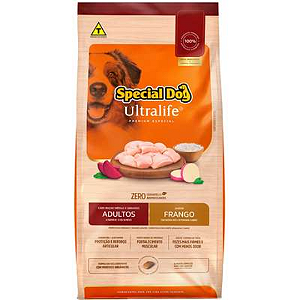 Ração Special Dog Ultralife Cães Adultos Raças Médias Frango 3KG