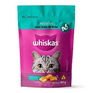 Petisco Whiskas Anti Bola de Pelo 80g