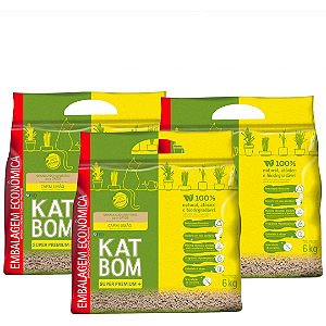 Granulado Katbom Capim Limão 6kg kit 3 Unidades