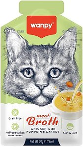 Sopa Wanpy Gato Frango Com Abóbora e Cenoura 50g