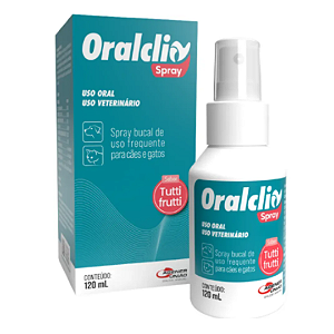 Oralclin 120ml Spray Bucal para Cães e Gatos