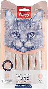 Petisco Cremoso Wanpy Atum e Salmão 70g