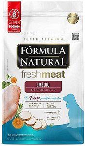 Formula Natural Fresh Meat Cães Adultos Raças Médias 2,5kg