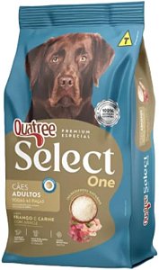 Quatree Select One Cães Adultos Todas As Raças Frango e Carne 15kg
