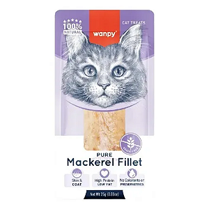 Petisco Para Gato Wanpy Fillet Natural De Cavalinha25g