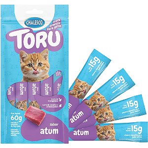 Petisco Cremoso Chalesco Toru para Gatos Adultos sabor Atum 60g