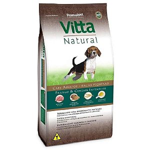 Vitta Natural Cães Adultos Raças Pequenas Frango 15Kg