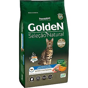 Golden Seleção Natural Gato Castrado Abóbora 3Kg