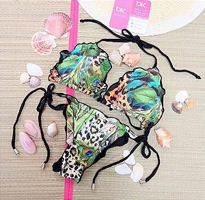 Conjunto Onça Cortininha/ Ripple Lacinho