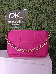 Bolsa Quadrada c/ Corrente Pink