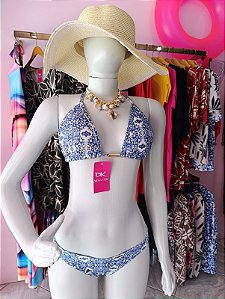 CONJUNTO BIQUÍNI AZULEJO PORTUGUÊS