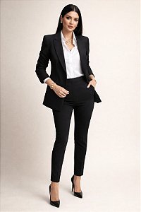 BLAZER ALFAIATARIA PRETO