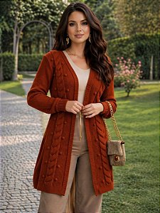 CARDIGAN MARROM