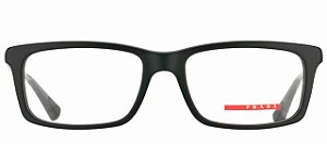 Óculos Prada Sport Eyeglasses PS 02CV 1AB1O1 Azul e Vermelho