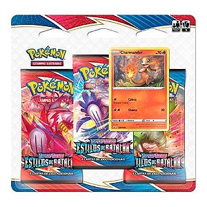 Pokémon Triple Pack - Estilos De Batalha´- Charmander