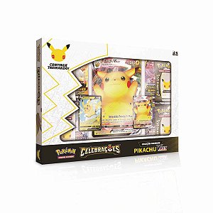 Box de Cartas Pokémon Celebrações Pikachu Vmax
