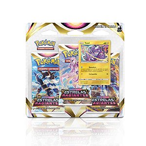 Blister Triple Pack Pokémon EE10 Estrelas radiantes  - Copag