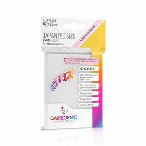 Gamegenic Prime Sleeves Japanese Sized Clear