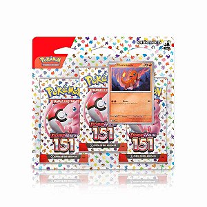 Blister Triplo Pokémon Coleção 151 Charmander - Copag