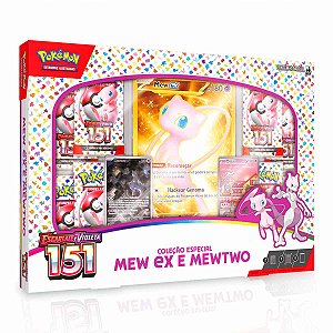 Box Pokémon Coleção 151 Mew Ex E Mewtwo