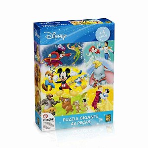 Quebra-cabeça cartonado Disney gigante 48 peças - GROW