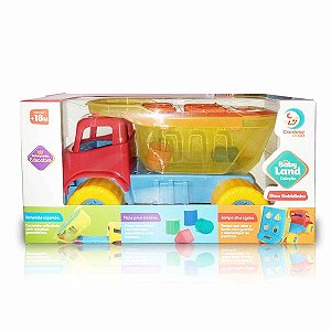 Caminhão Educativo Peças Para Encaixe Baby Land Dino