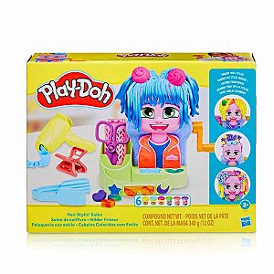 Play-Doh Cabelos Coloridos com Estilo - massinha de modelar