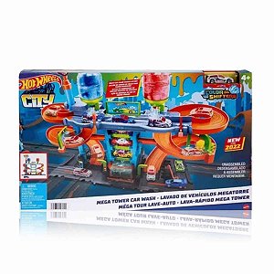 Hot Wheels City Playset Lava rápido Mega Torre - MATTEL