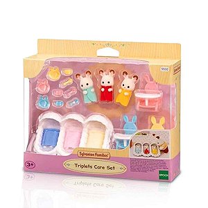 Conjunto Cuidando De Trigêmeos - Sylvanian Families