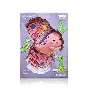Paleta De Sombras C/ Batom E Gloss Dino - Maquiagem - Fenzza