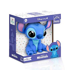 Boneco Vinil Mini Stitch Disney Baby Coleção Minimals 15cm