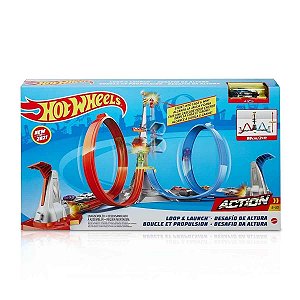 Pista Hot Wheels Brinquedo Desafio Da Altura Action Mattel