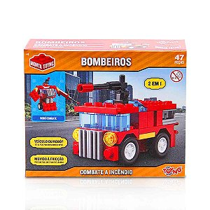 Brinquedo Bombeiro Veículo Combate Ou Robô Movido à Fricção Toyng