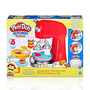 Play-doh Batedeira Misturador Mágico Com 5 Potes De Massinha