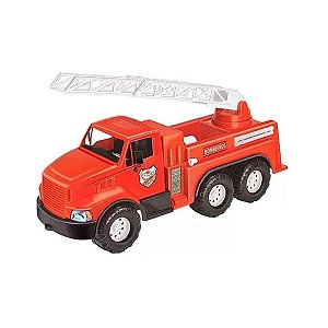 Brinquedo Caminhão Bombeiro Max Com Escada Tilin Grande