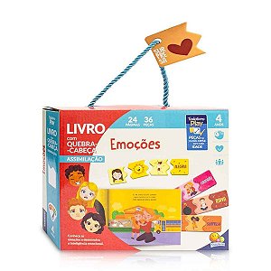 Livro quebra-cabeça Todolivro Play QC ASS 4A Emoções