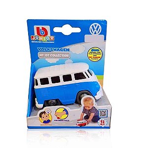 Carrinho Volkswagen Samba Bus Azul Burago