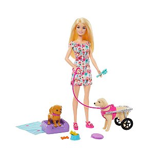 Barbie aninais de estimação com acessórios - Mattel