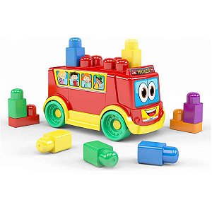 Brinquedo Educativo Didático Ônibus - Bloco de montar