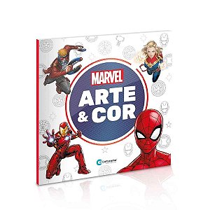 Livro De Colorir Arte & Cor Marvel 36 paginas - Culturama