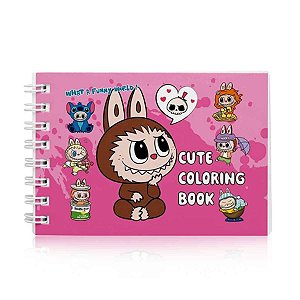Livro de Colorir Monstrinhos Animados - Rosa