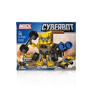 Brinquedo de montar inblox 50 peças cyberbot