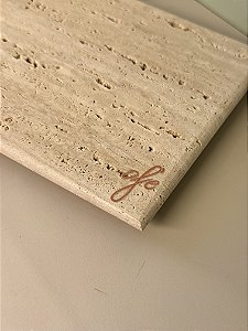 P) Bandeja Pietra em Mármore Travertino Romano 15x36