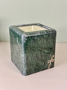 P) Vela Pietra em Mármore Verde Guatemala