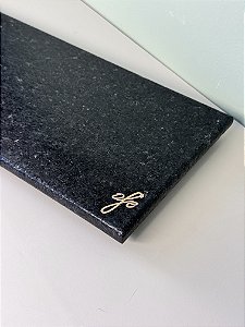 P) Bandeja Pietra Mármore São Gabriel Preto Escovado