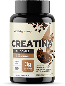 Goma Creatina - Chocolate Belga - 60 gomas