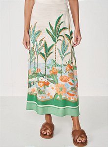 Saia Midi Colcci Costa Litoral