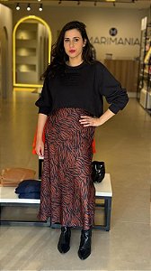 Saia Midi Colcci Tiger