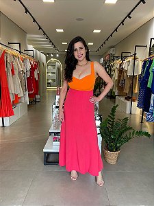 Top Sommer Laranja Fluorecente